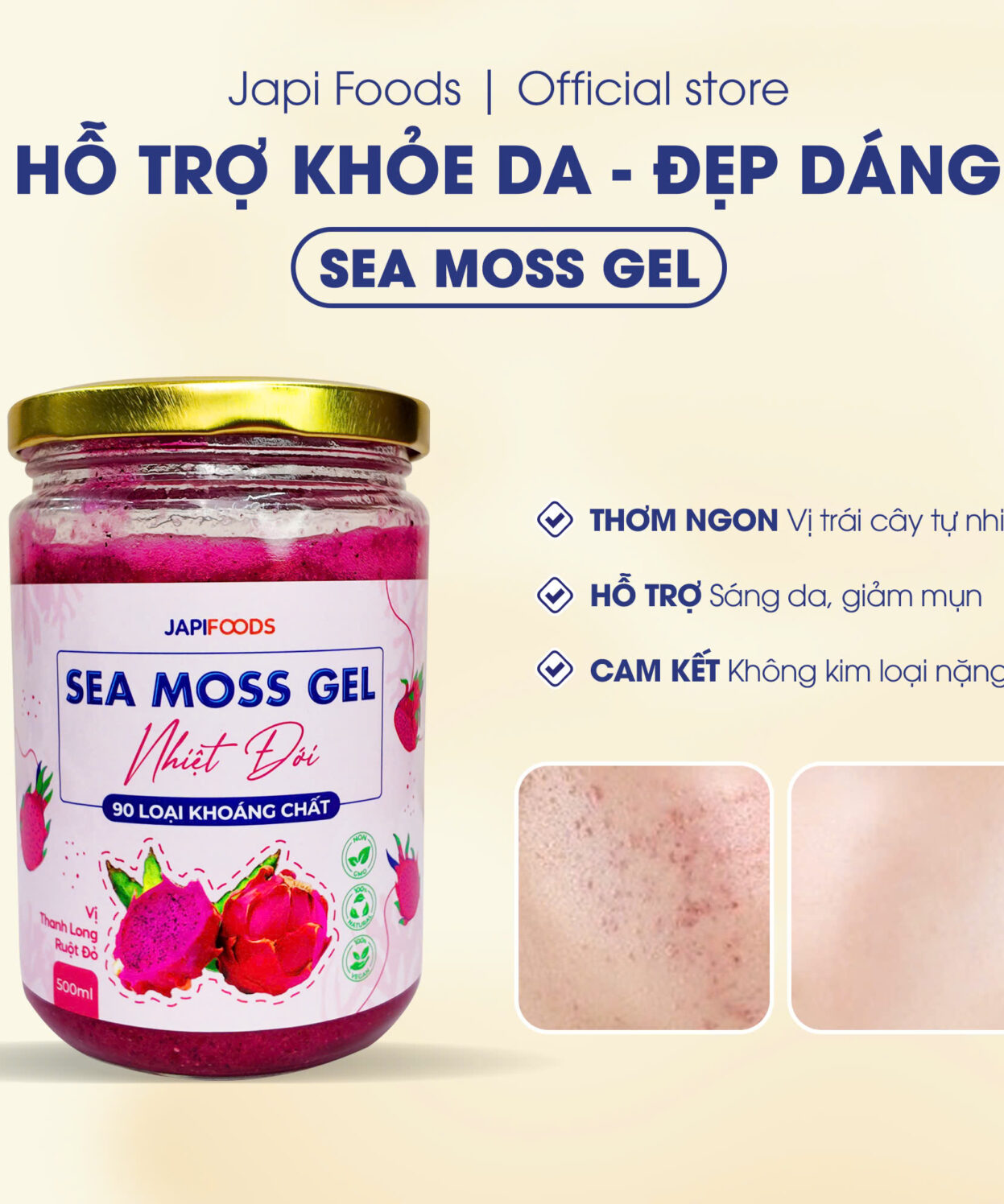 Alternative view of Sea Moss Gel JAPIFOODS 500ml