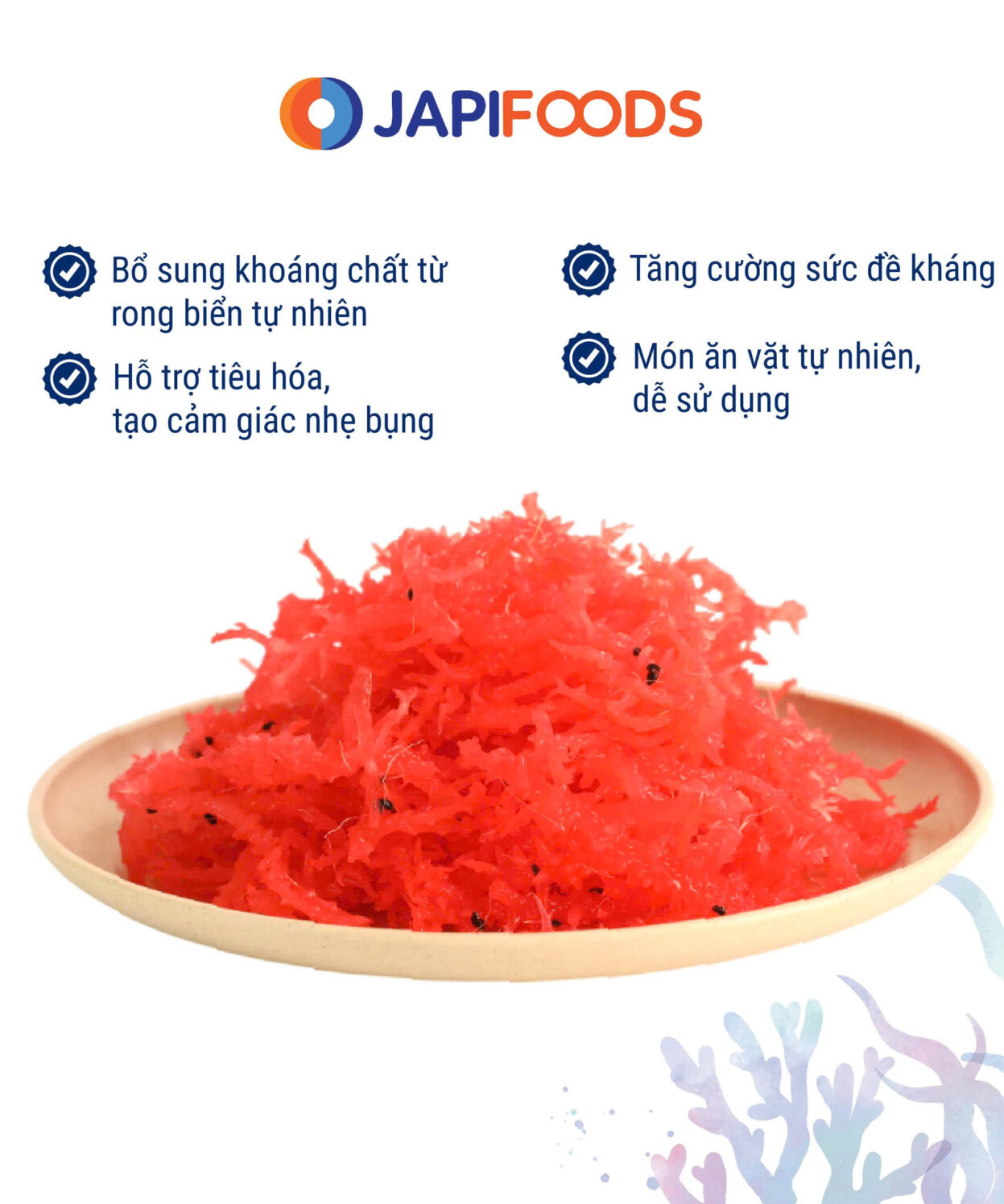 Alternative view of Mứt Rong Sụn Nguyên Sợi JAPIFOODS