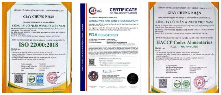 japi foods - Chứng nhận và Kiểm nghiệm chất lượng