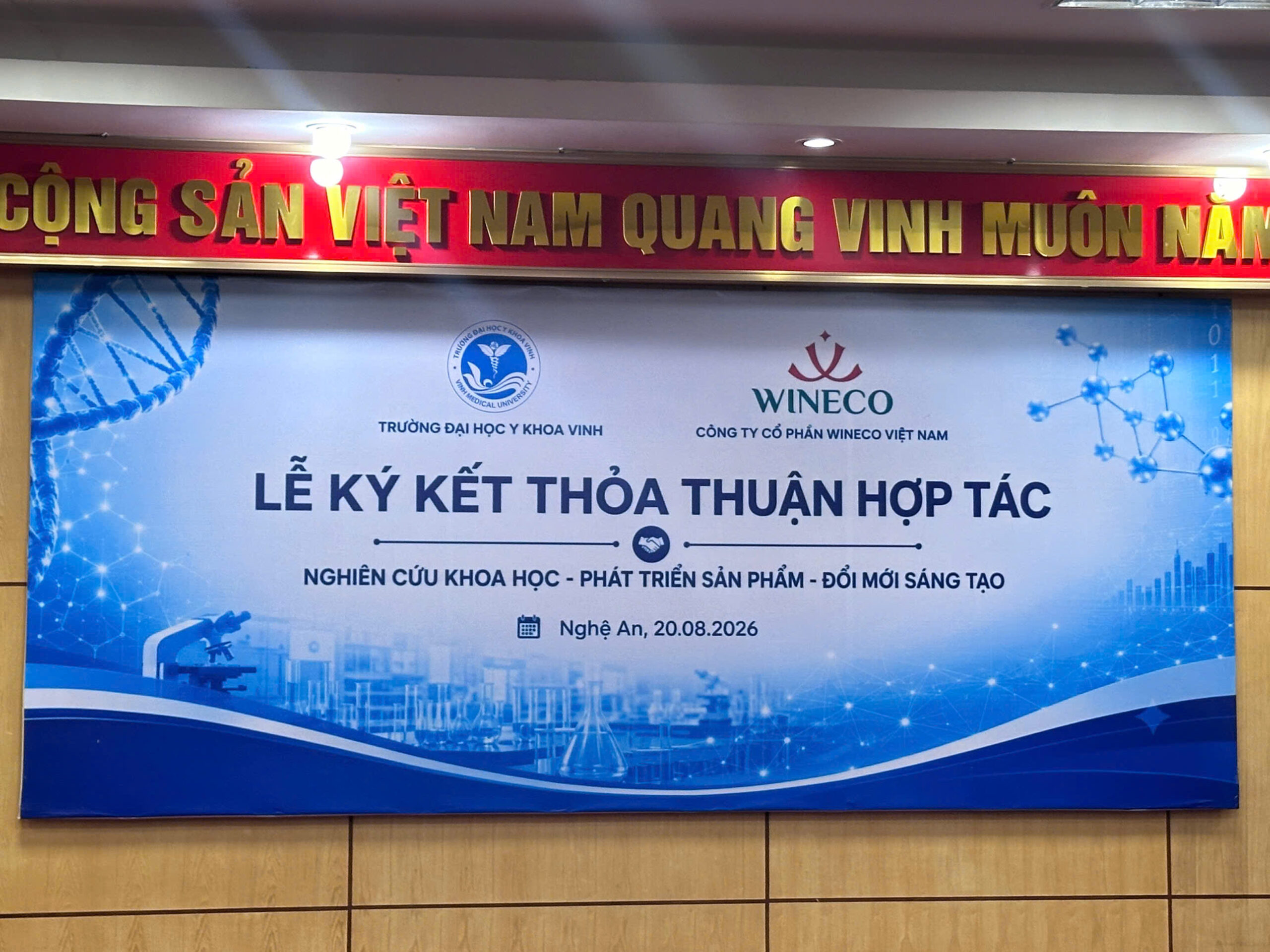 Japifoods (Wineco) ký hợp tác cùng Đại học Y khoa Vinh