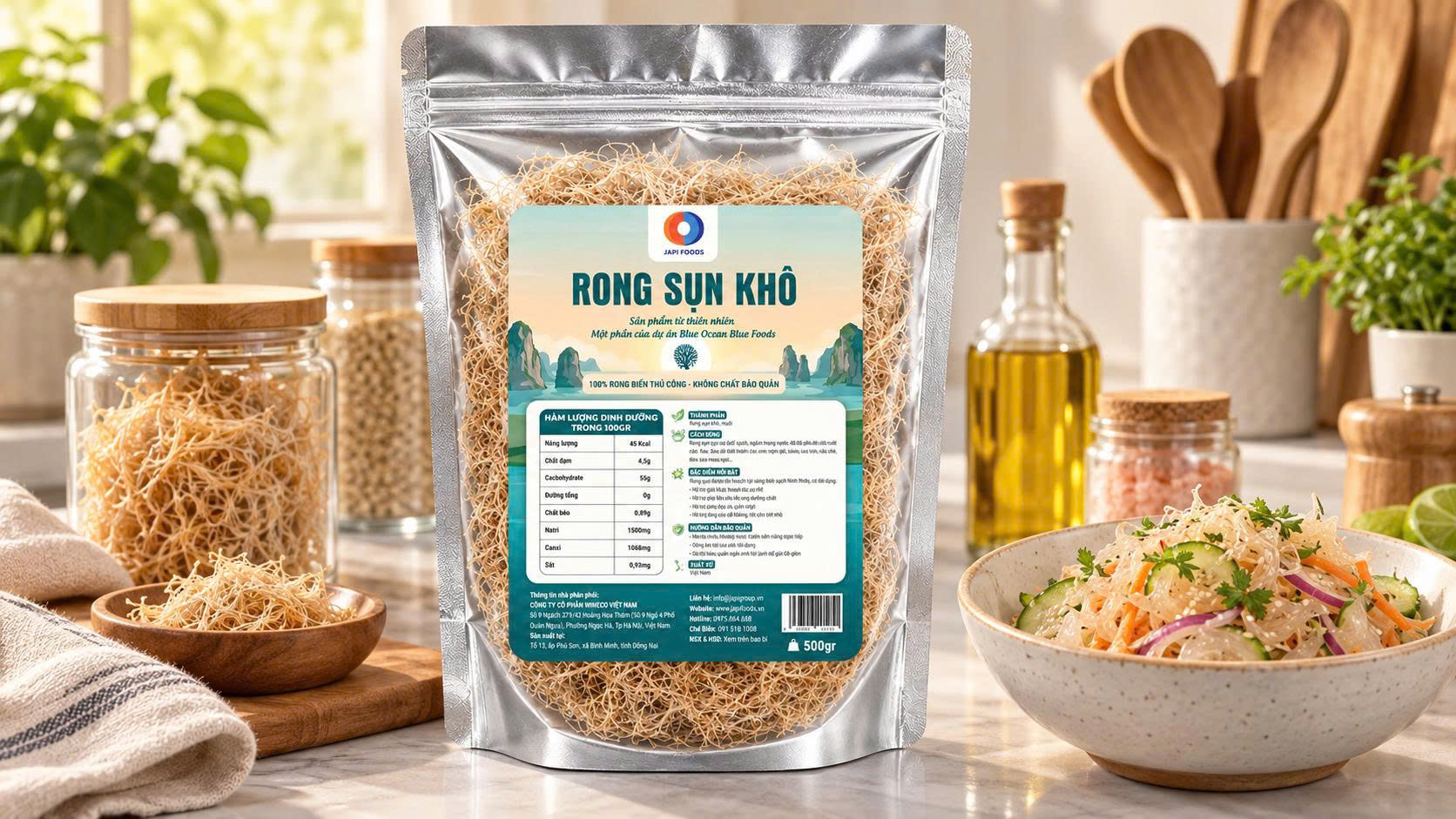 Rong sụn khô không muối là gì? Có gì khác rong muối