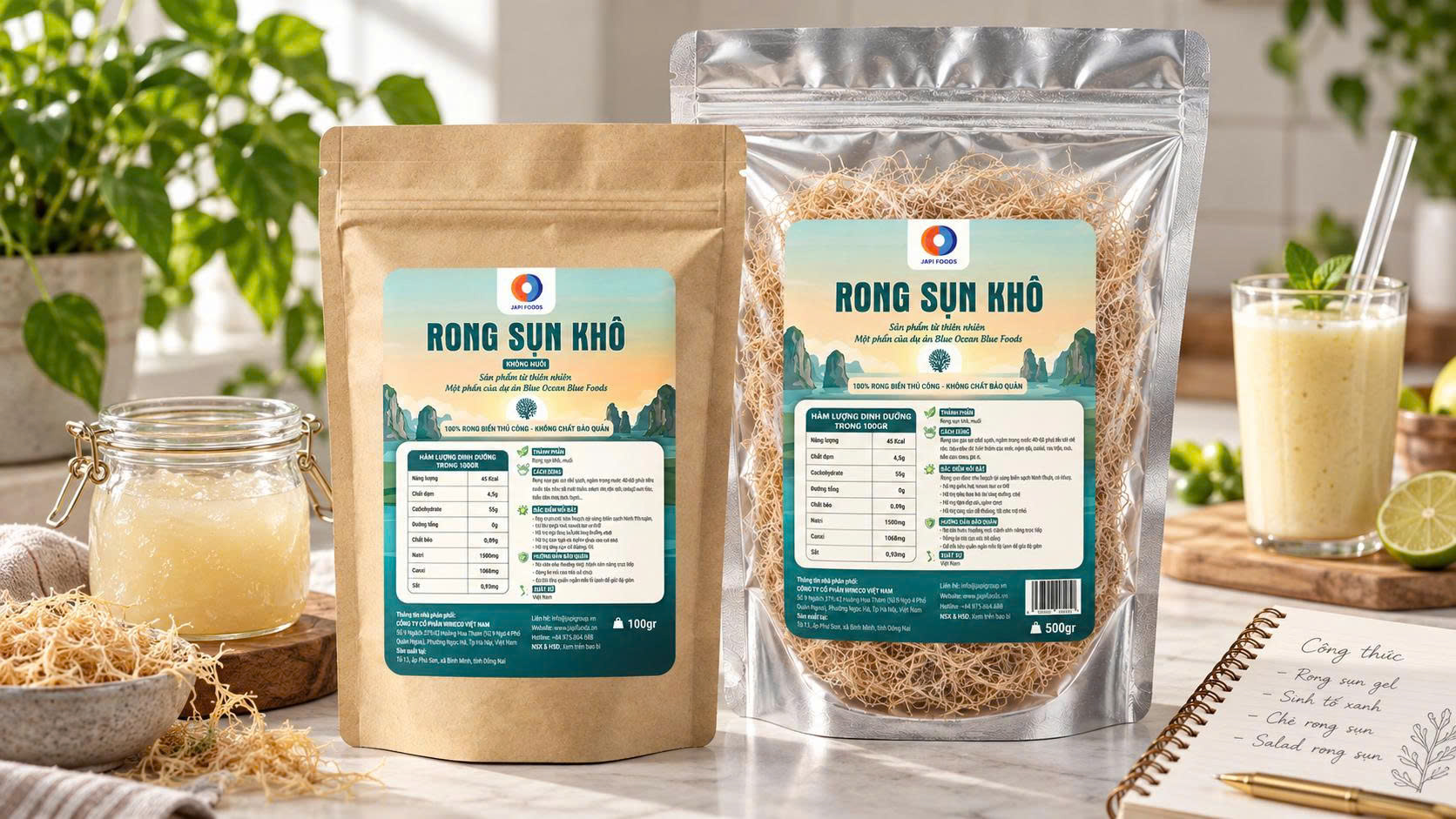 Rong sụn khô không muối là gì? Có gì khác rong muối