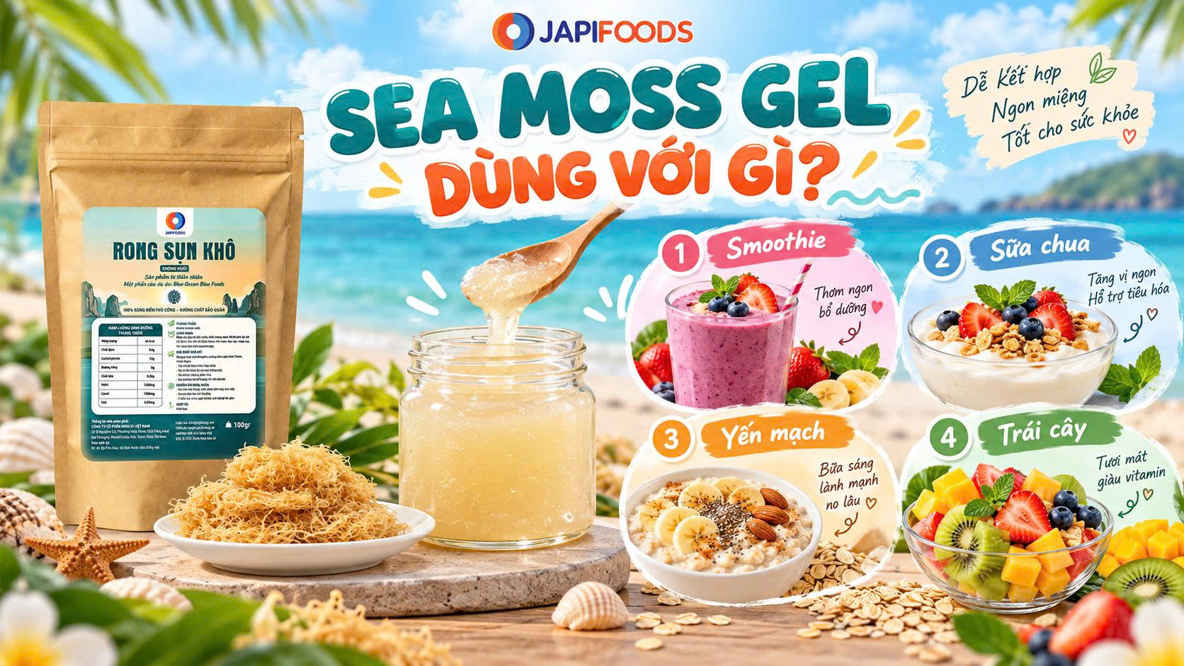  Rong sụn làm SeaMoss Gel: Cách làm đơn giản, dễ thành công