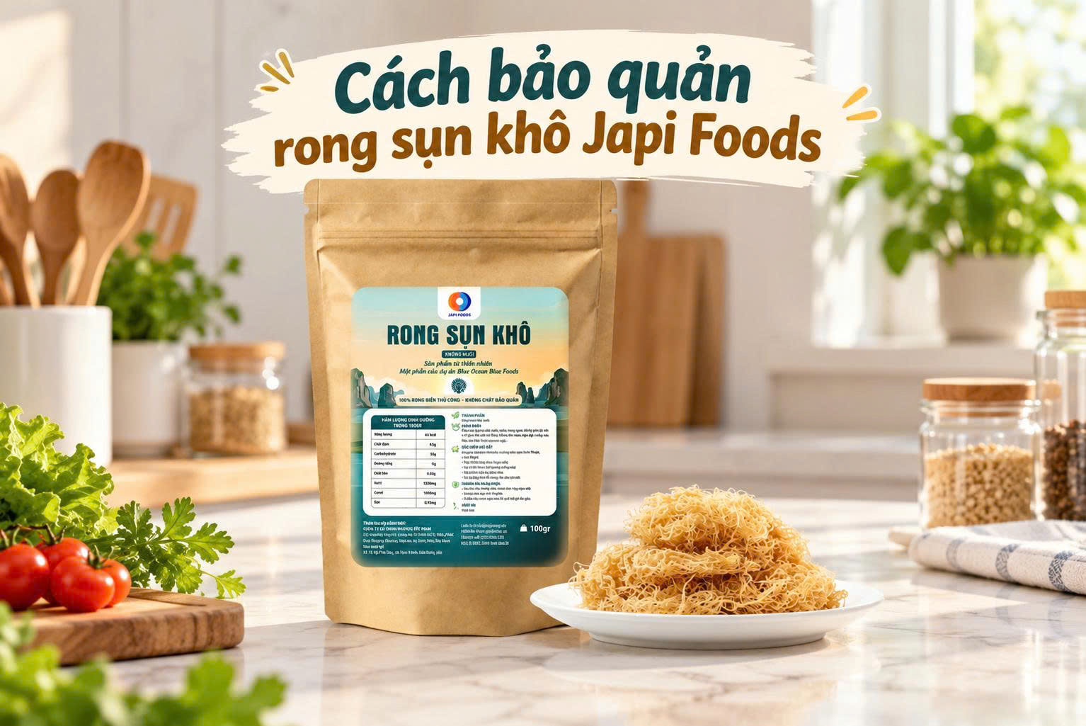 Cách bảo quản rong sụn khô đúng cách, dùng được lâu