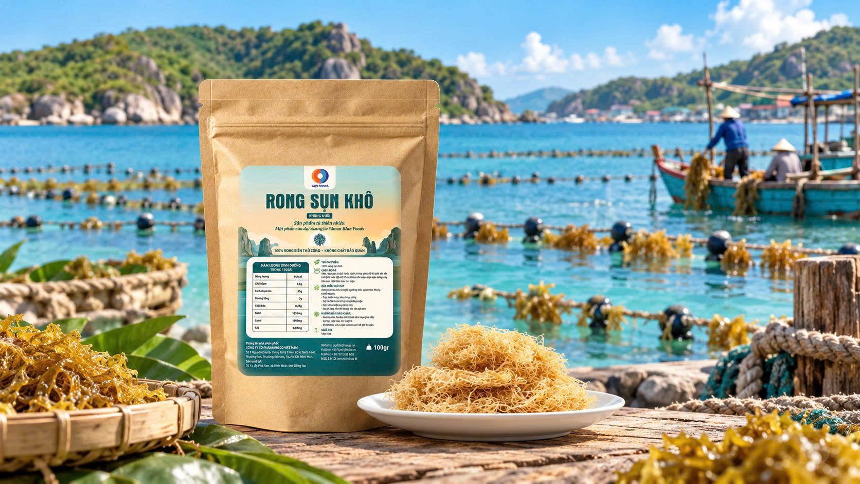 Nguồn gốc Rong sụn Japi Foods từ Kiên Hải và cách chế biến