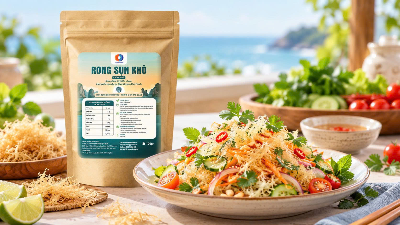 Nguồn gốc Rong sụn Japi Foods từ Kiên Hải và cách chế biến