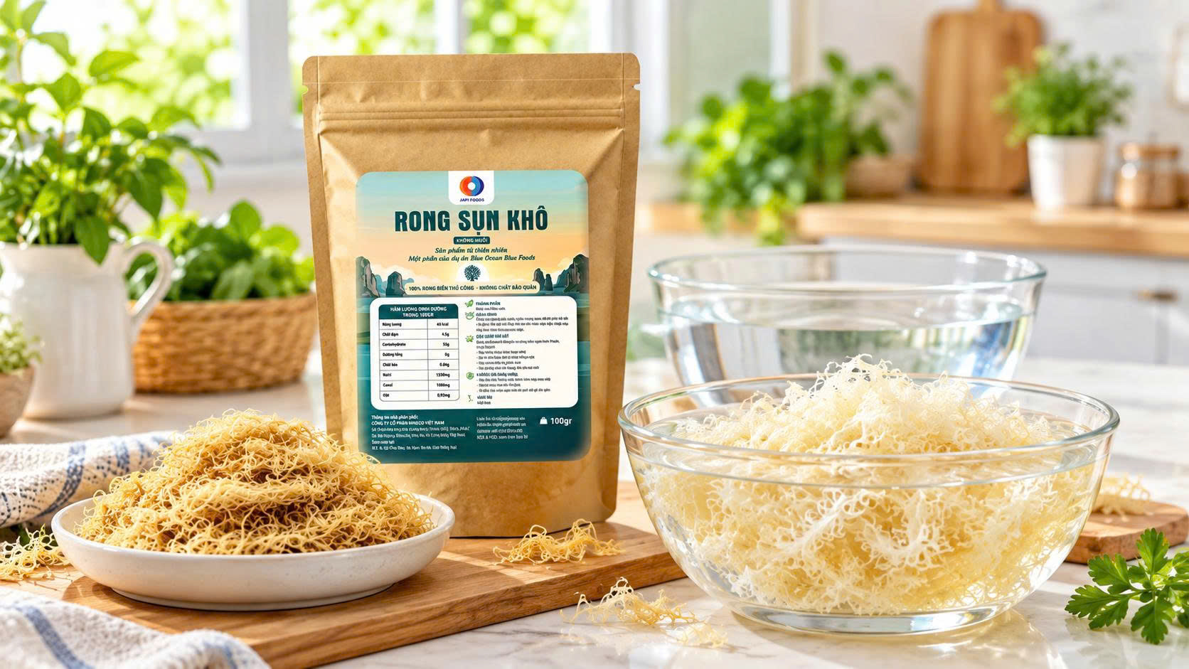 Nguồn gốc Rong sụn Japi Foods từ Kiên Hải và cách chế biến